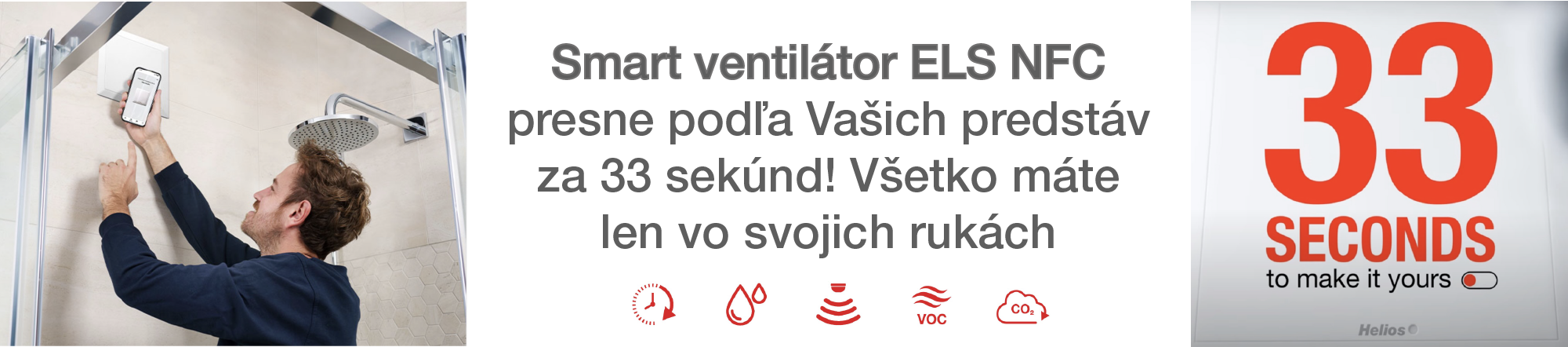 Smart ventilátor ELS NFC