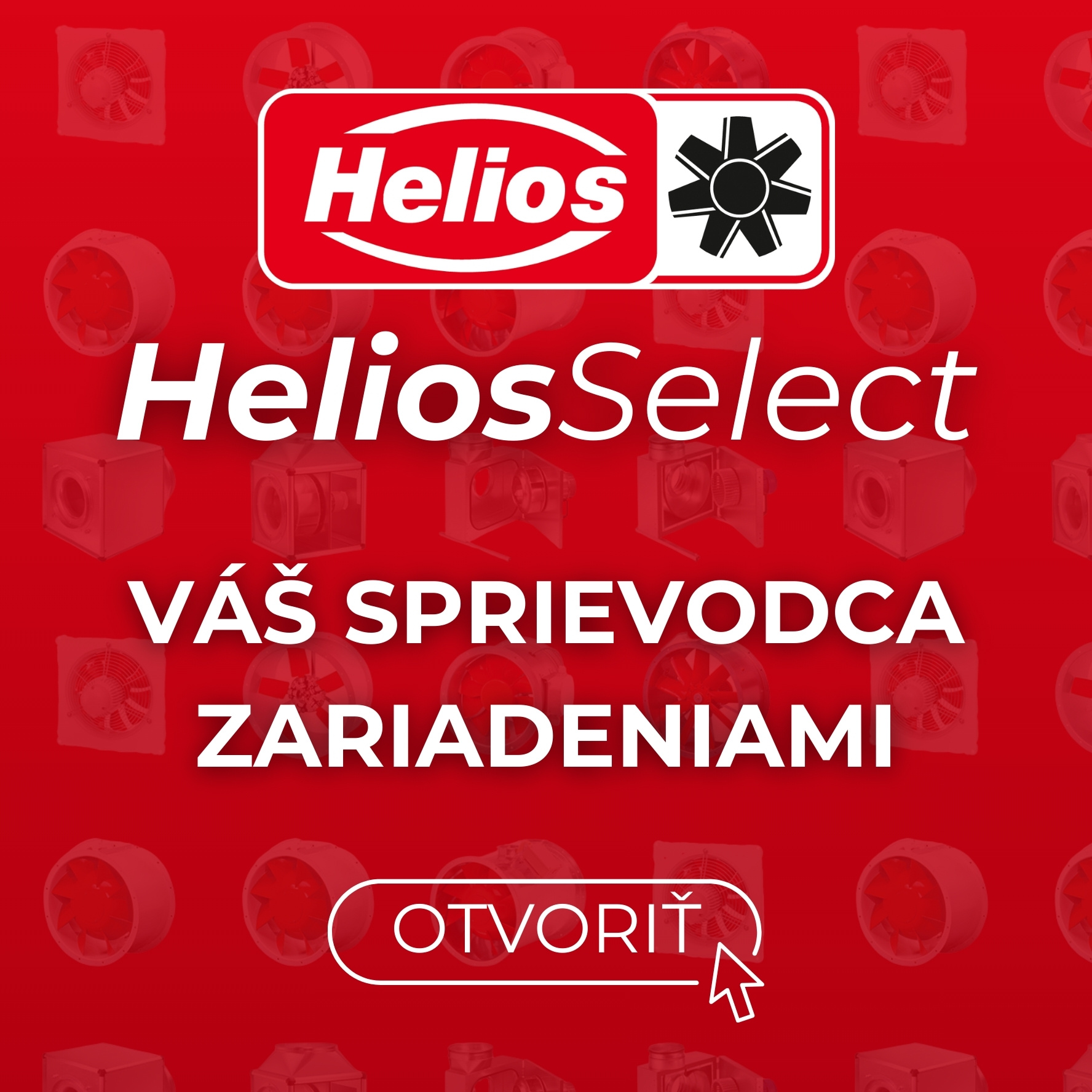 Návrhový program pre výber ventilátorov, príslušenstva a ostatných zariadení Helios